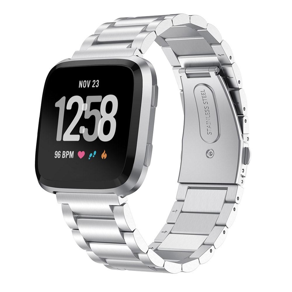 Cinturino in metallo Fitbit Versa/Versa Lite/Versa 2 D'argento