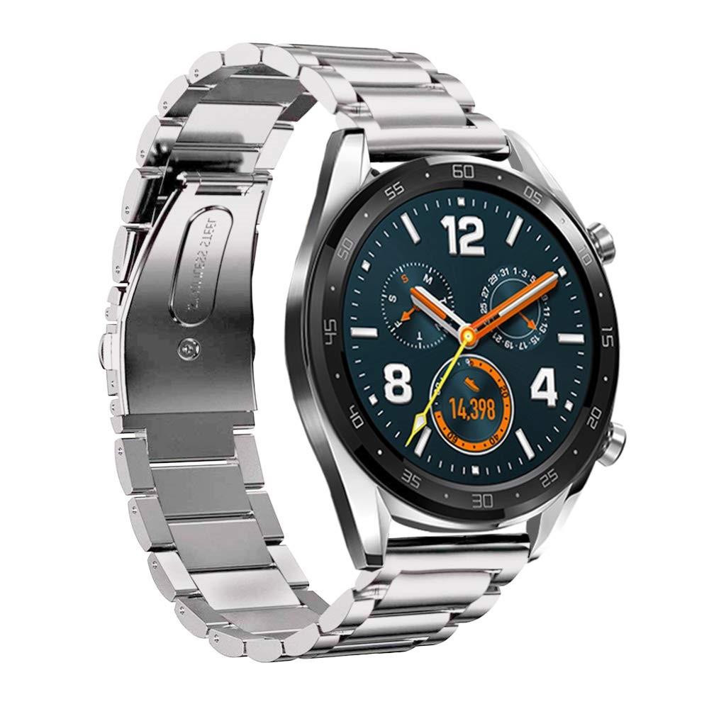 Cinturino in metallo Huawei Watch GT/GT 2 46mm/GT 2e D'argento