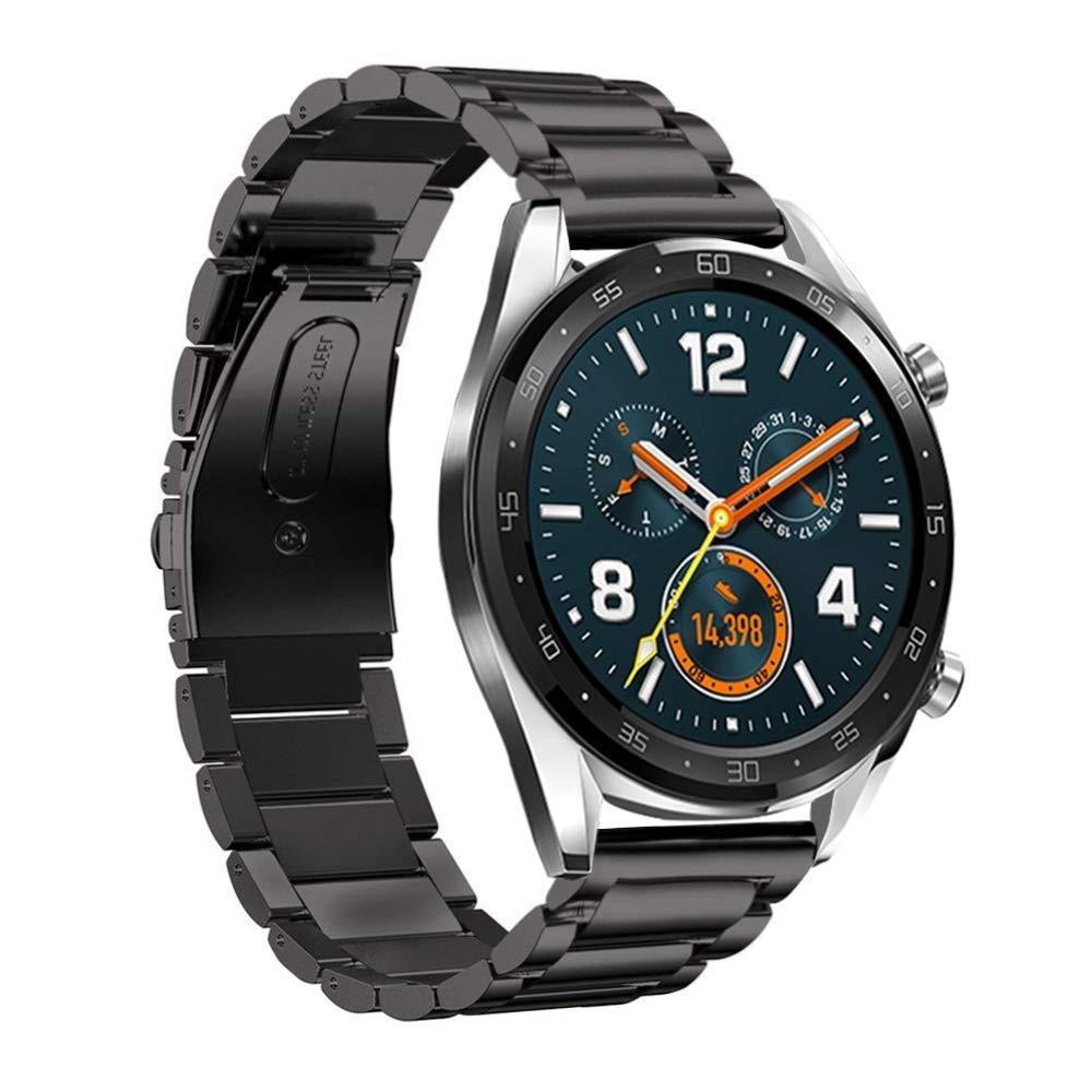 Cinturino in metallo Huawei Watch GT/GT 2 46mm/GT 2e Nero