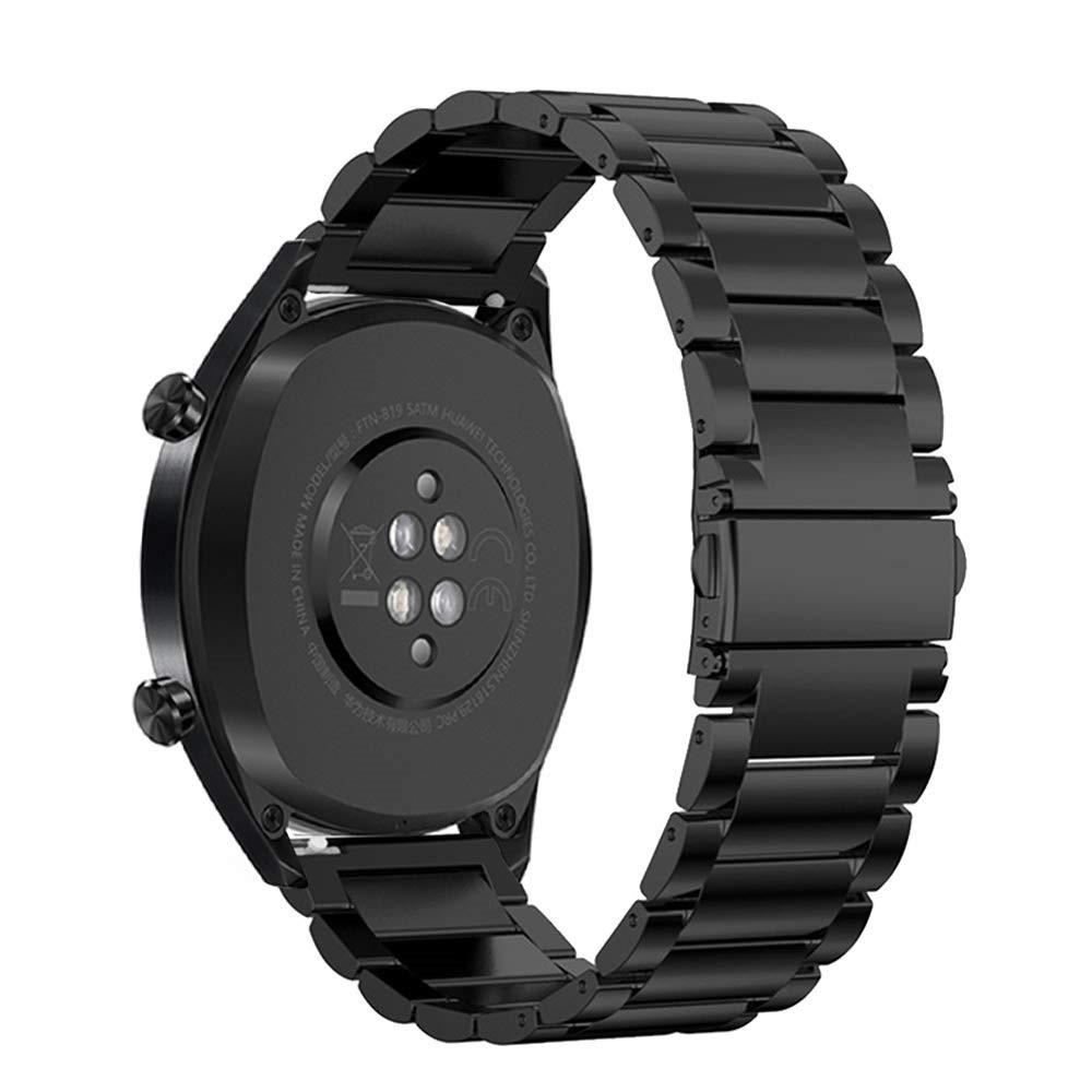 Cinturino in metallo Huawei Watch GT/GT 2 46mm/GT 2e Nero