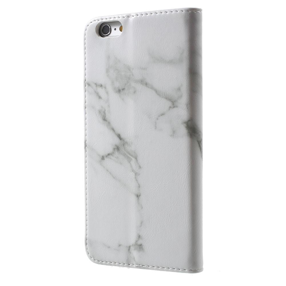 Cover portafoglio iPhone 6/6S Marmo bianco