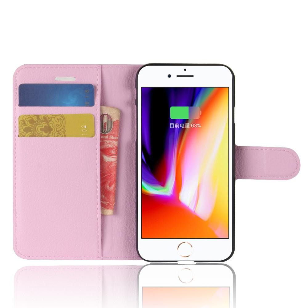 Cover portafoglio iPhone 8 rosa