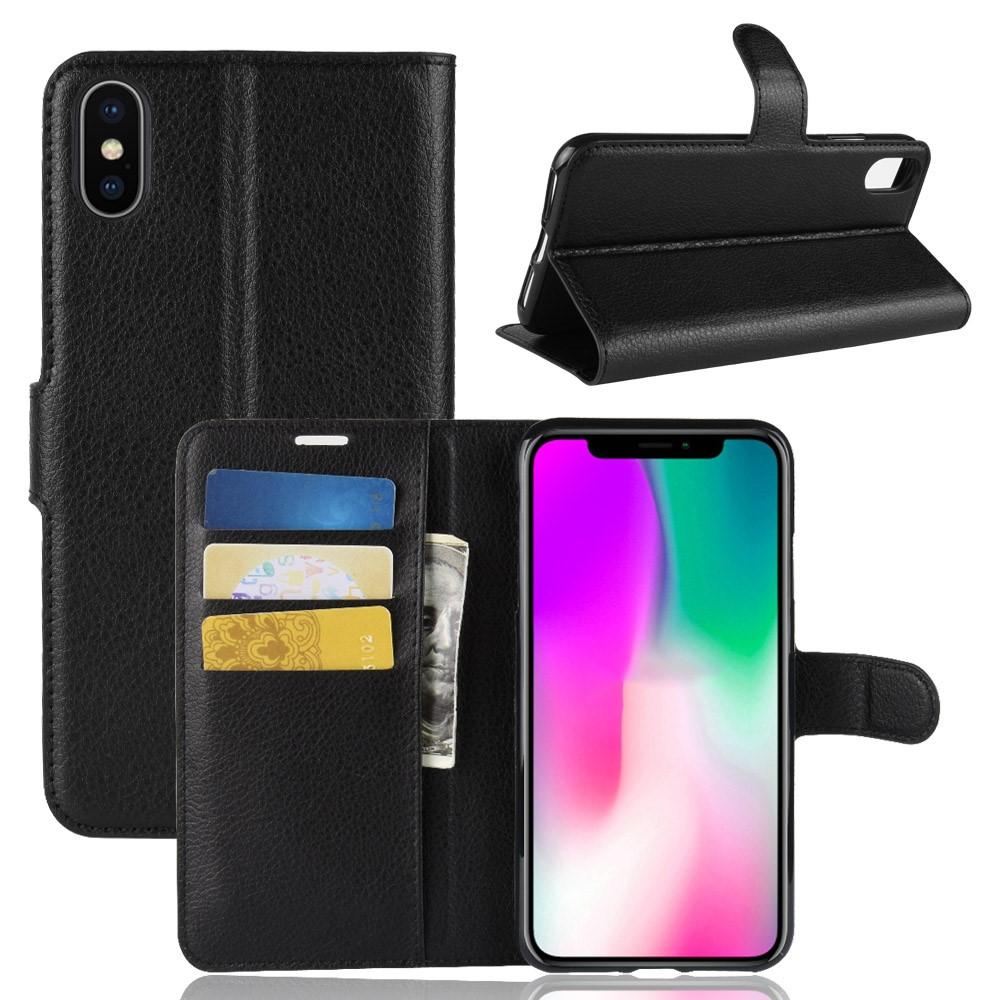 Cover portafoglio iPhone Xr Nero