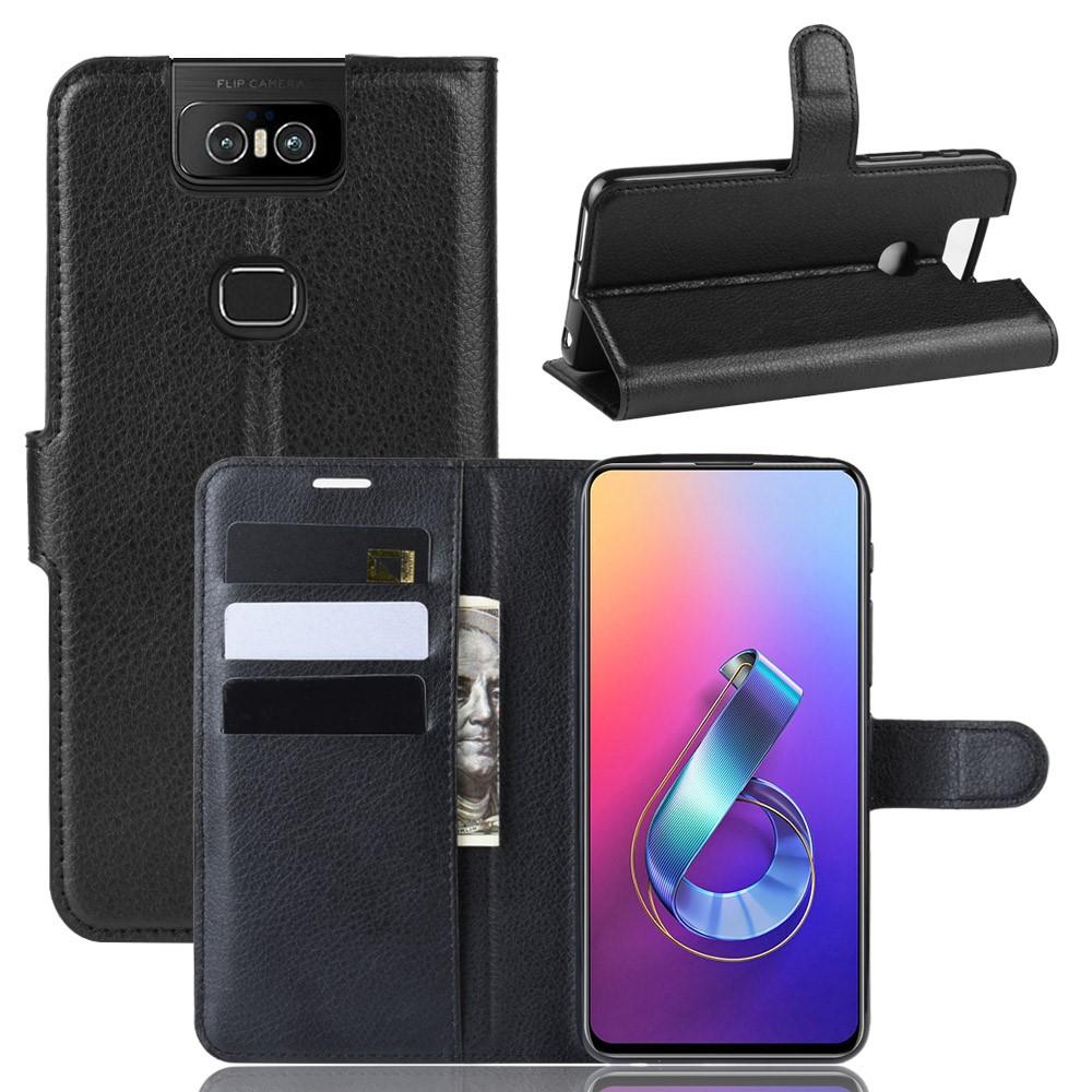 Cover portafoglio Asus ZenFone 6 Nero