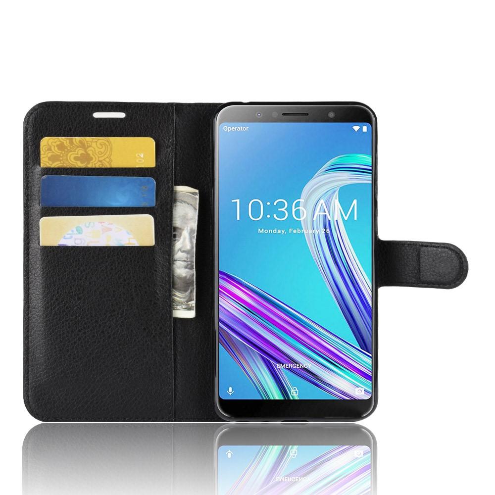 Cover portafoglio Asus ZenFone Max Pro M1 Nero