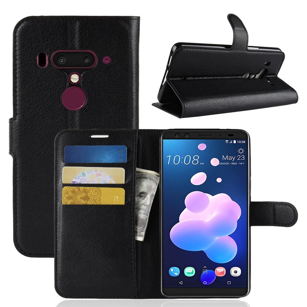 Cover portafoglio HTC U12+ Nero