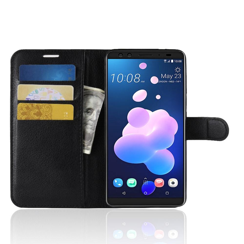 Cover portafoglio HTC U12+ Nero