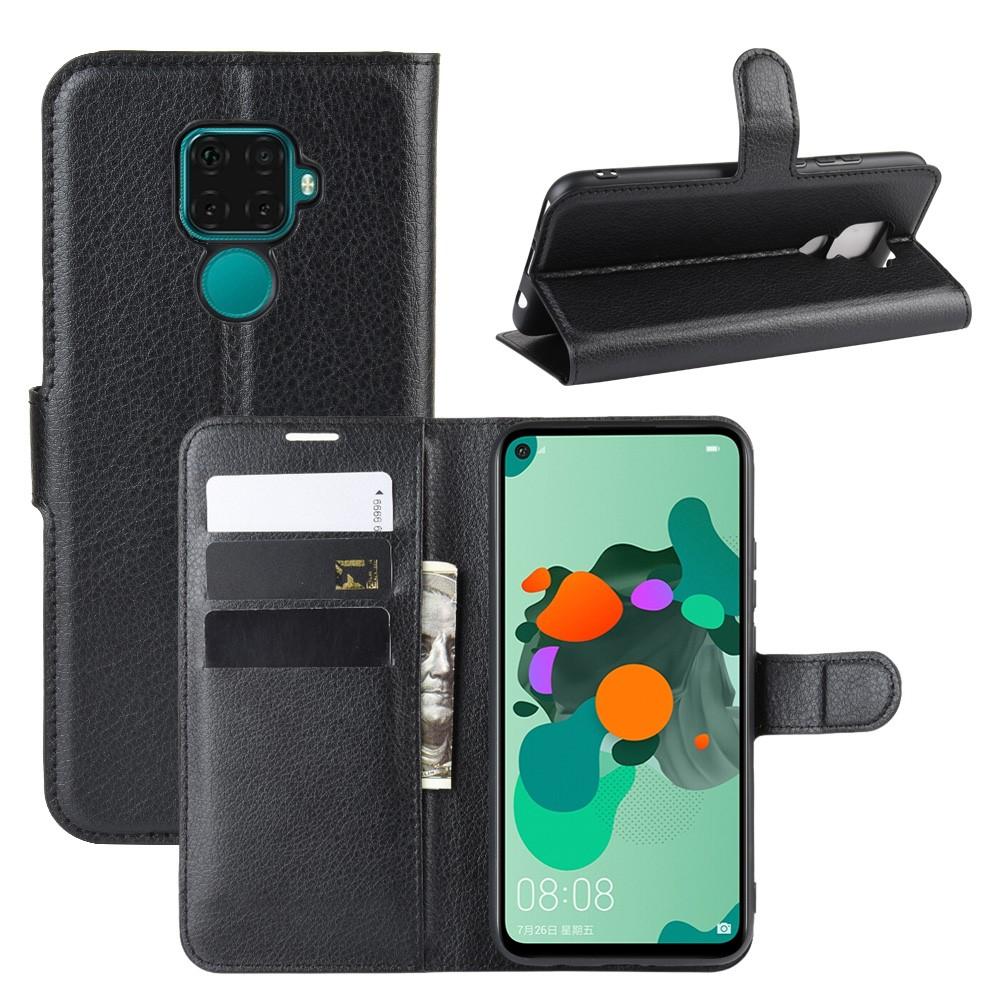 Cover portafoglio Huawei Mate 30 Lite Nero