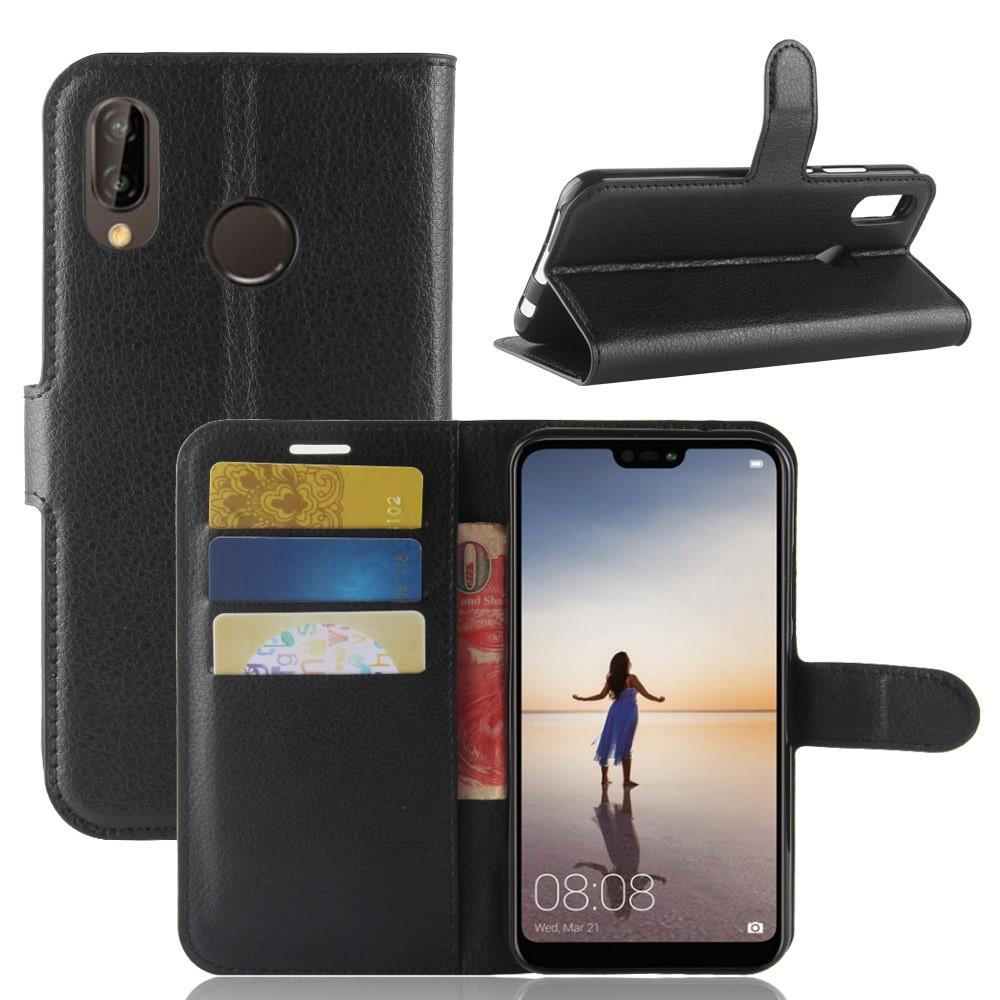 Cover portafoglio Huawei P20 Lite Nero