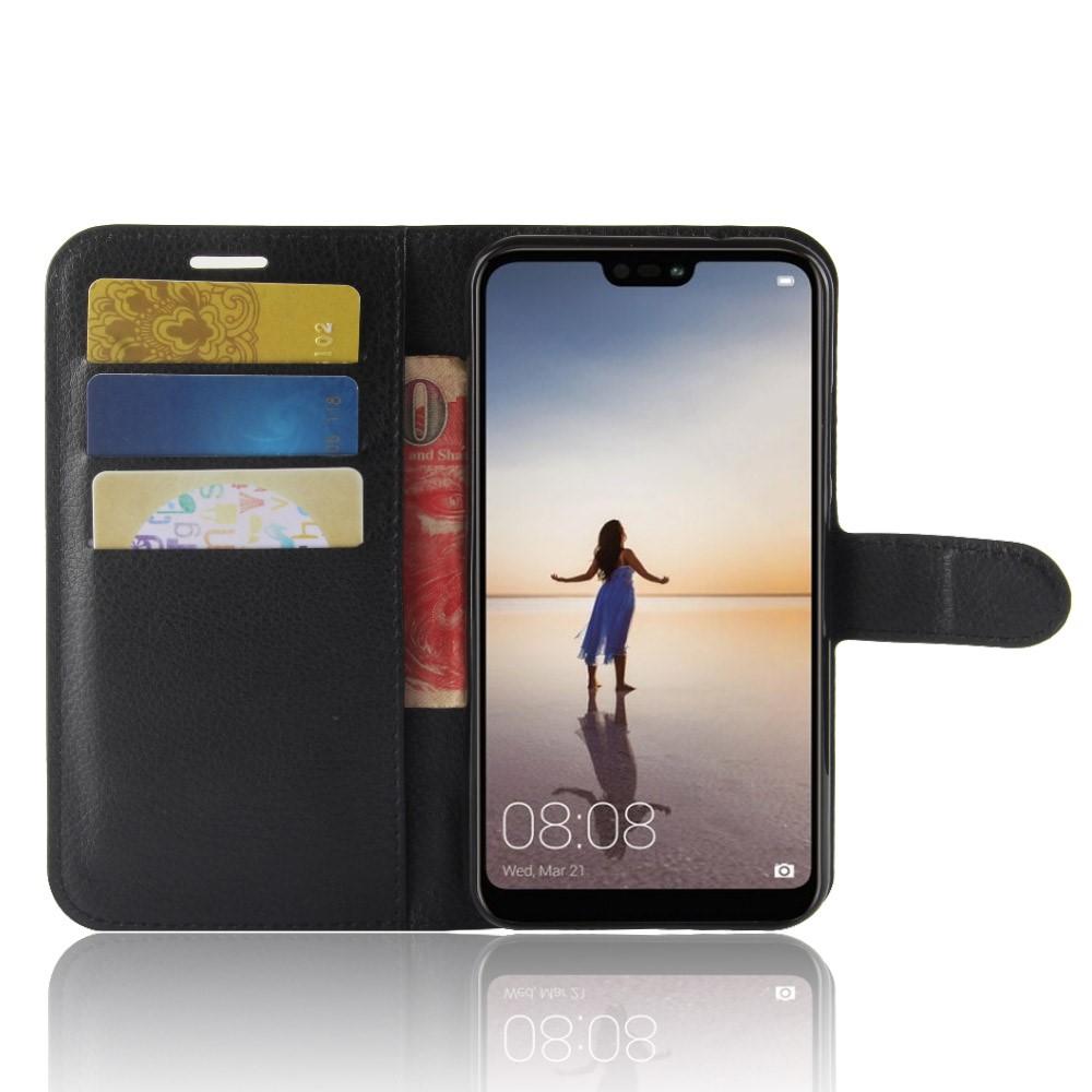 Cover portafoglio Huawei P20 Lite Nero