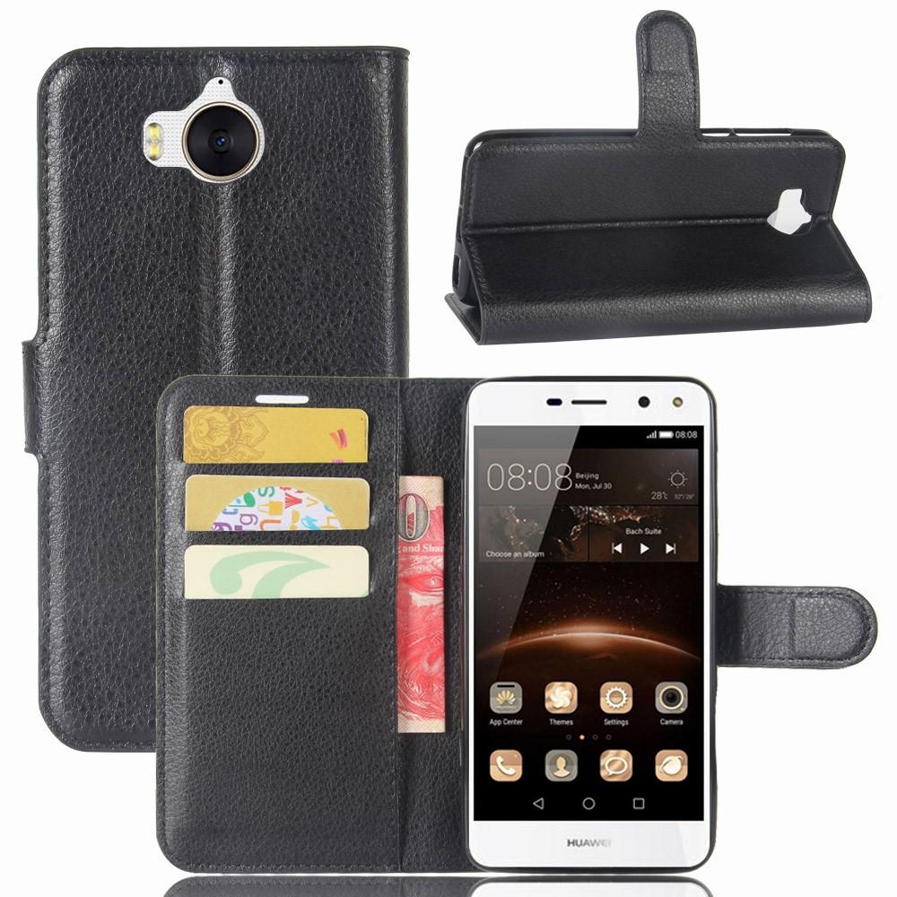 Cover portafoglio Huawei Y6 2017 Nero