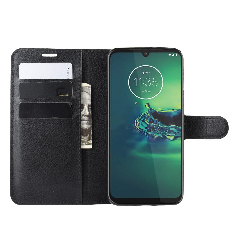 Cover portafoglio Motorola Moto G8 Plus Nero