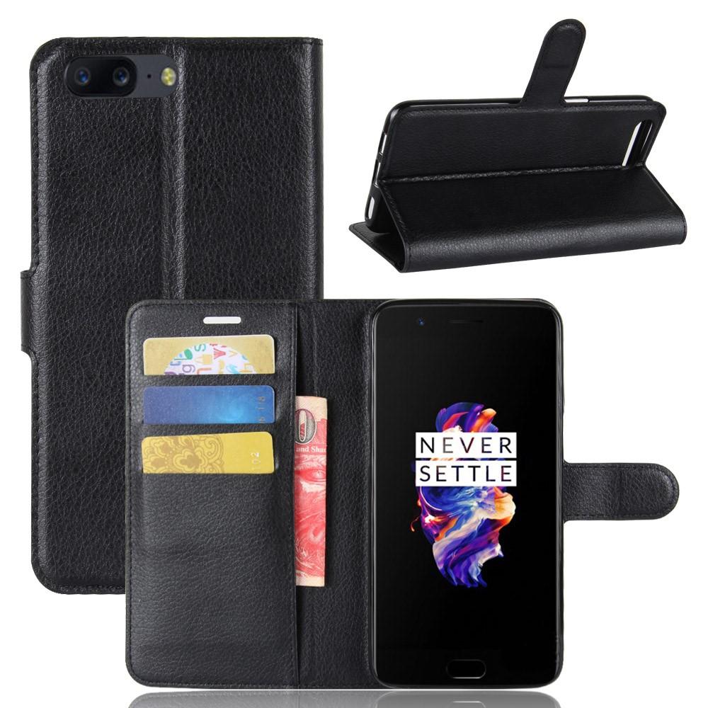 Cover portafoglio  OnePlus 5 Nero