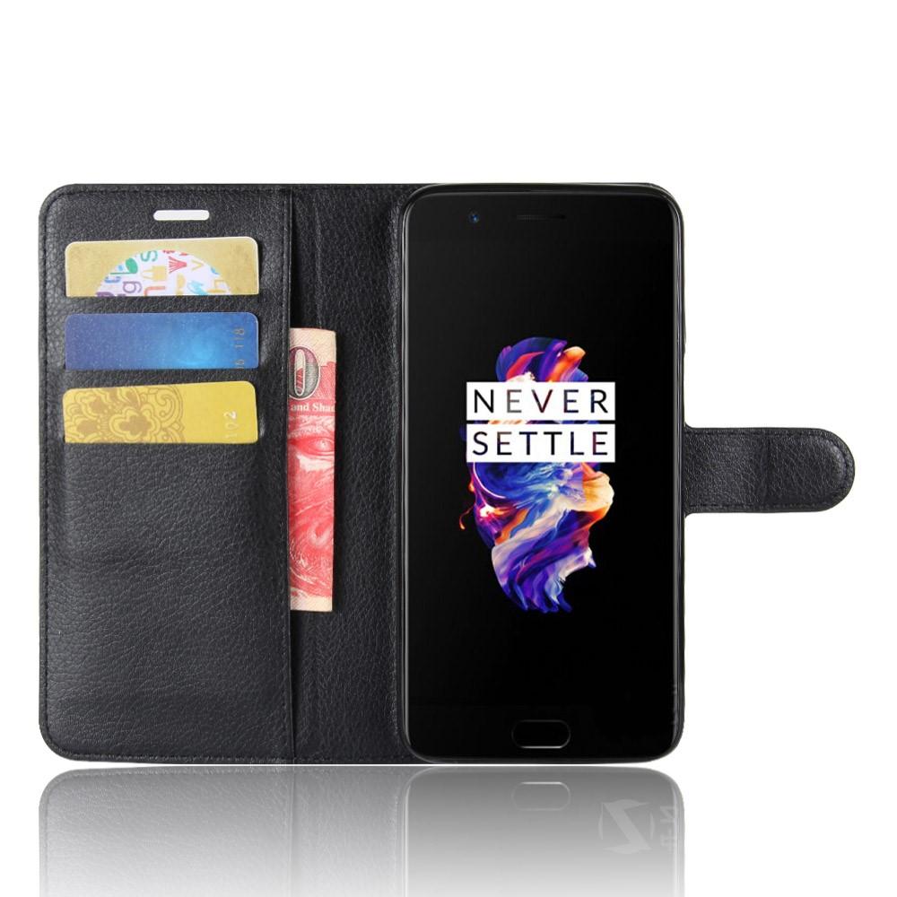 Cover portafoglio  OnePlus 5 Nero