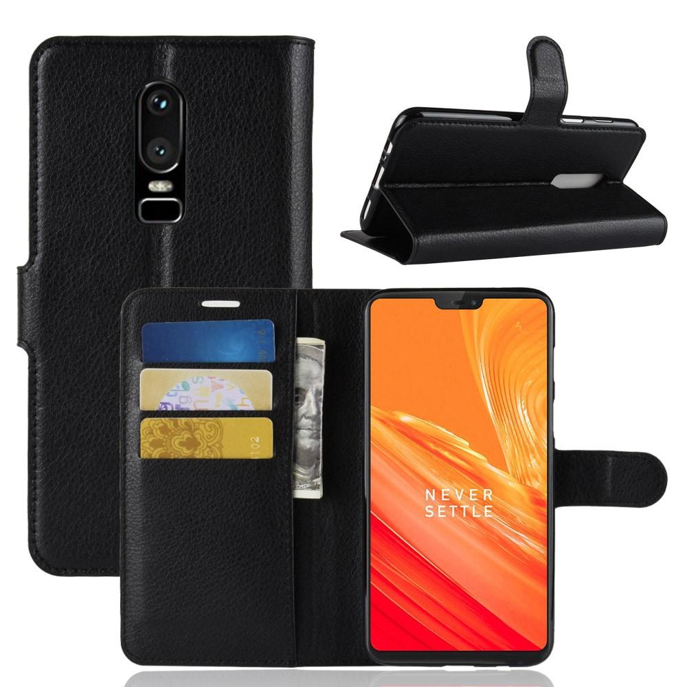 Cover portafoglio OnePlus 6 Nero