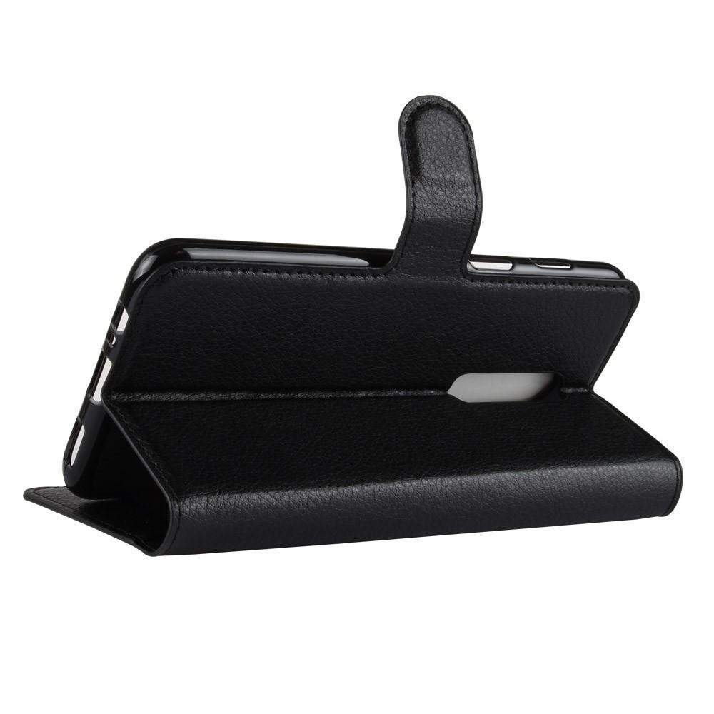 Cover portafoglio  OnePlus 6 Nero
