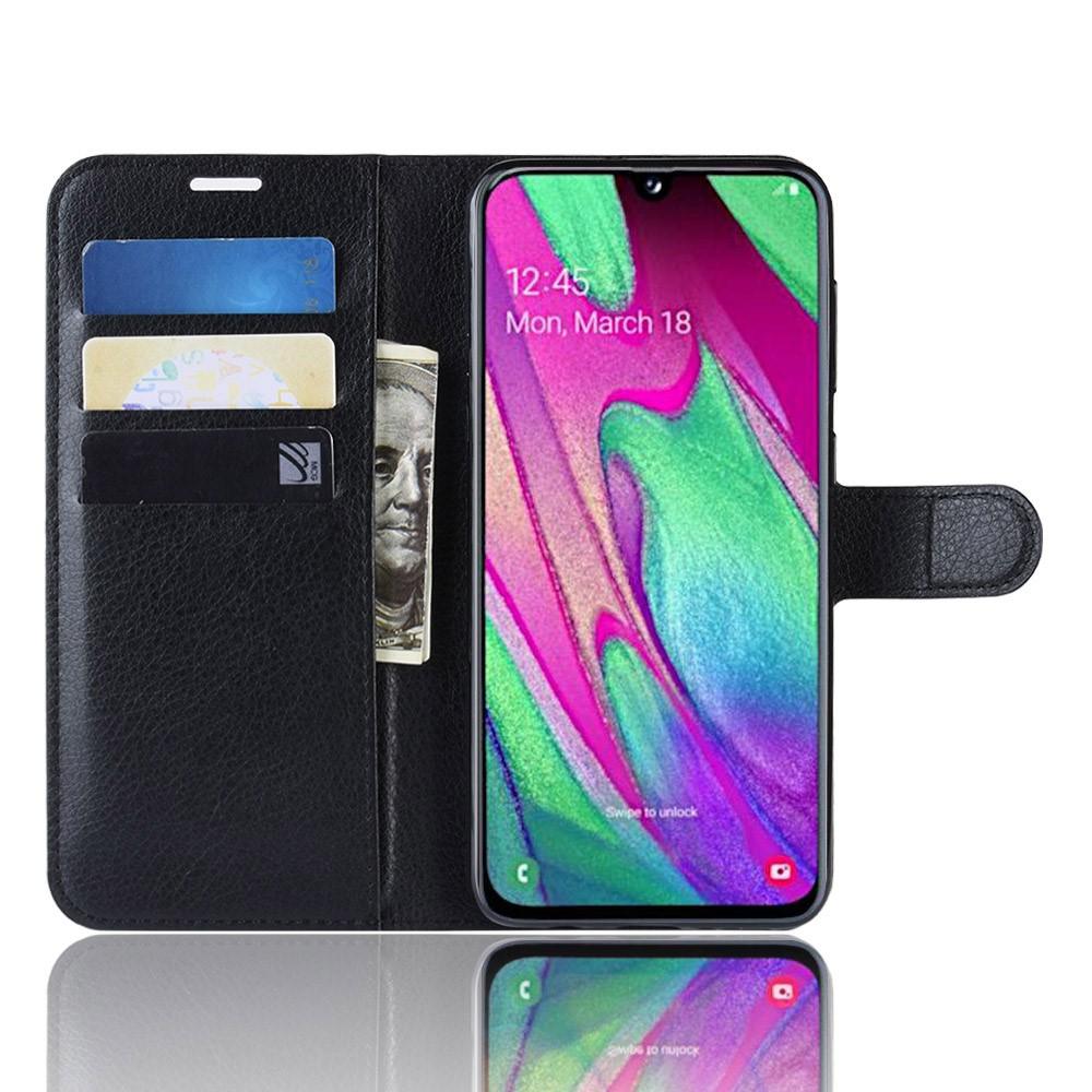 Cover portafoglio Samsung Galaxy A40 Nero