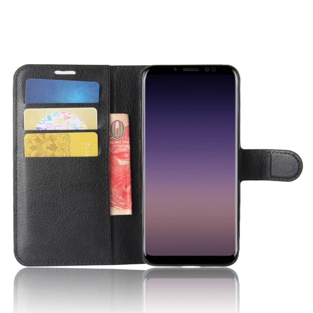 Cover portafoglio Samsung Galaxy A8 2018 Nero