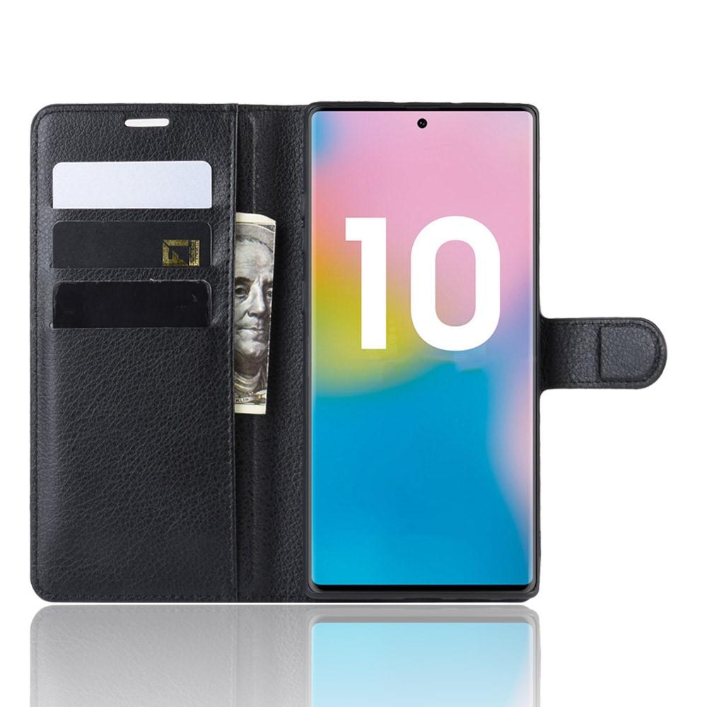 Cover portafoglio Samsung Galaxy Note 10 Plus Nero