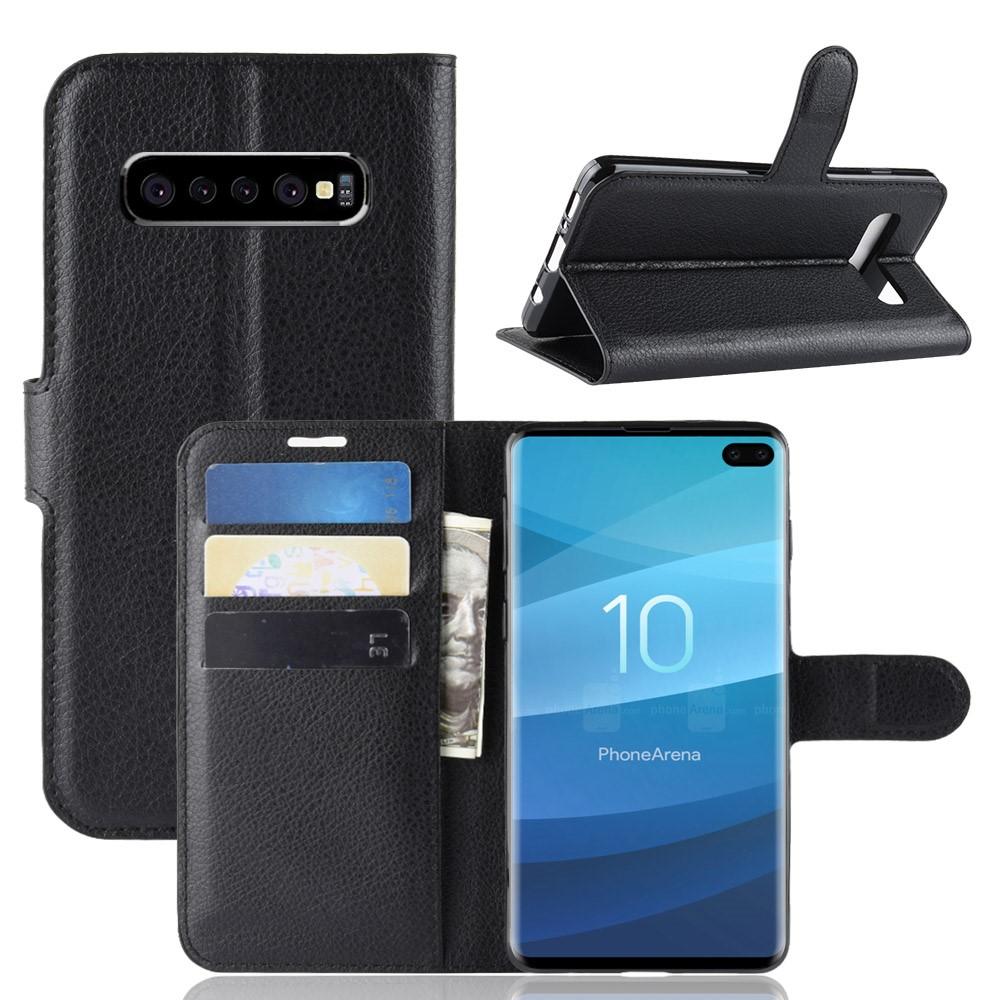 Cover portafoglio Samsung Galaxy S10 Plus Nero