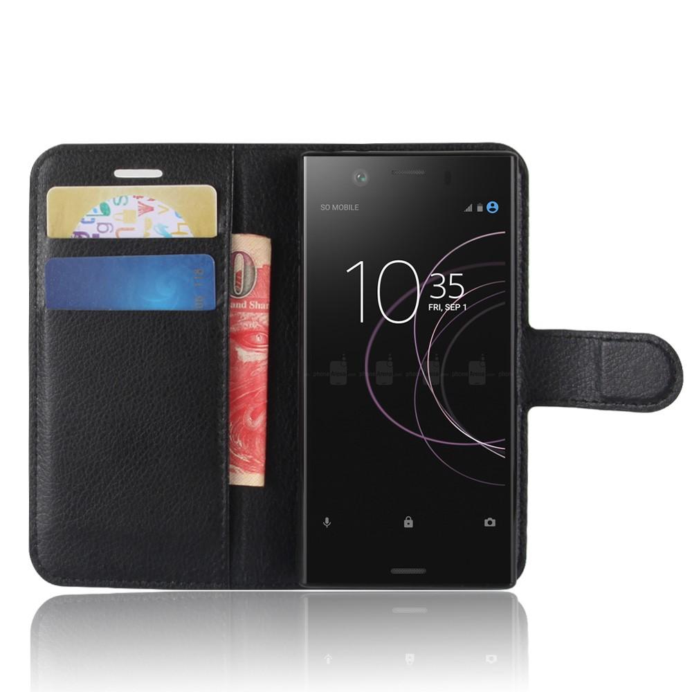 Cover portafoglio Sony Xperia XZ1 Compact Nero