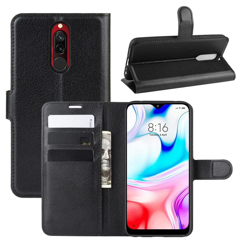 Cover portafoglio Xiaomi Redmi 8 Nero