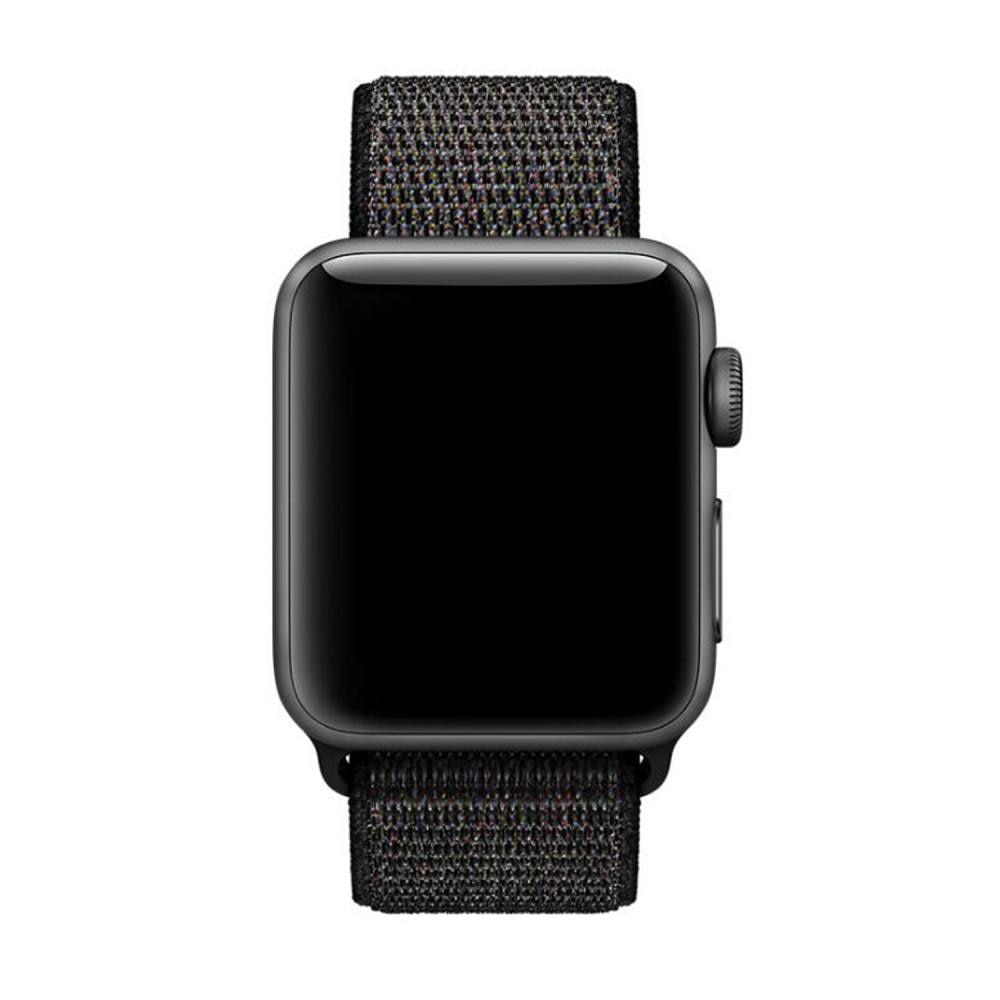 Cinturino in nylon Apple Watch 45mm Series 7 nero