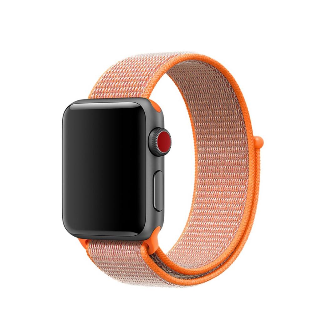 Cinturino in nylon Apple Watch 44mm arancia
