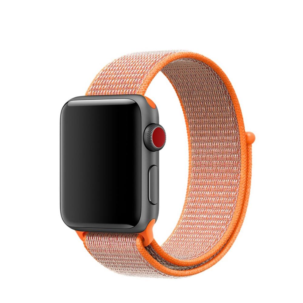 Cinturino in nylon Apple Watch 45mm Series 8 Arancia