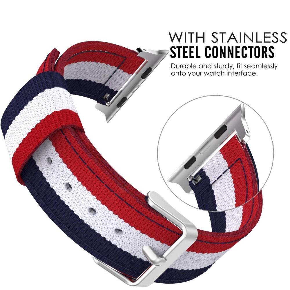Cinturino in nylon Apple Watch 45mm Series 8 Rosso