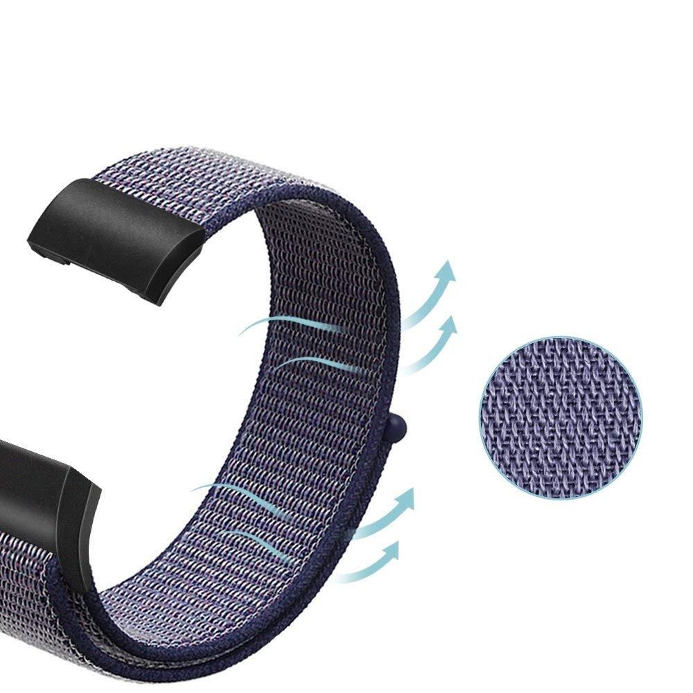 Cinturino in nylon Fitbit Charge 3/Charge 4 Blu