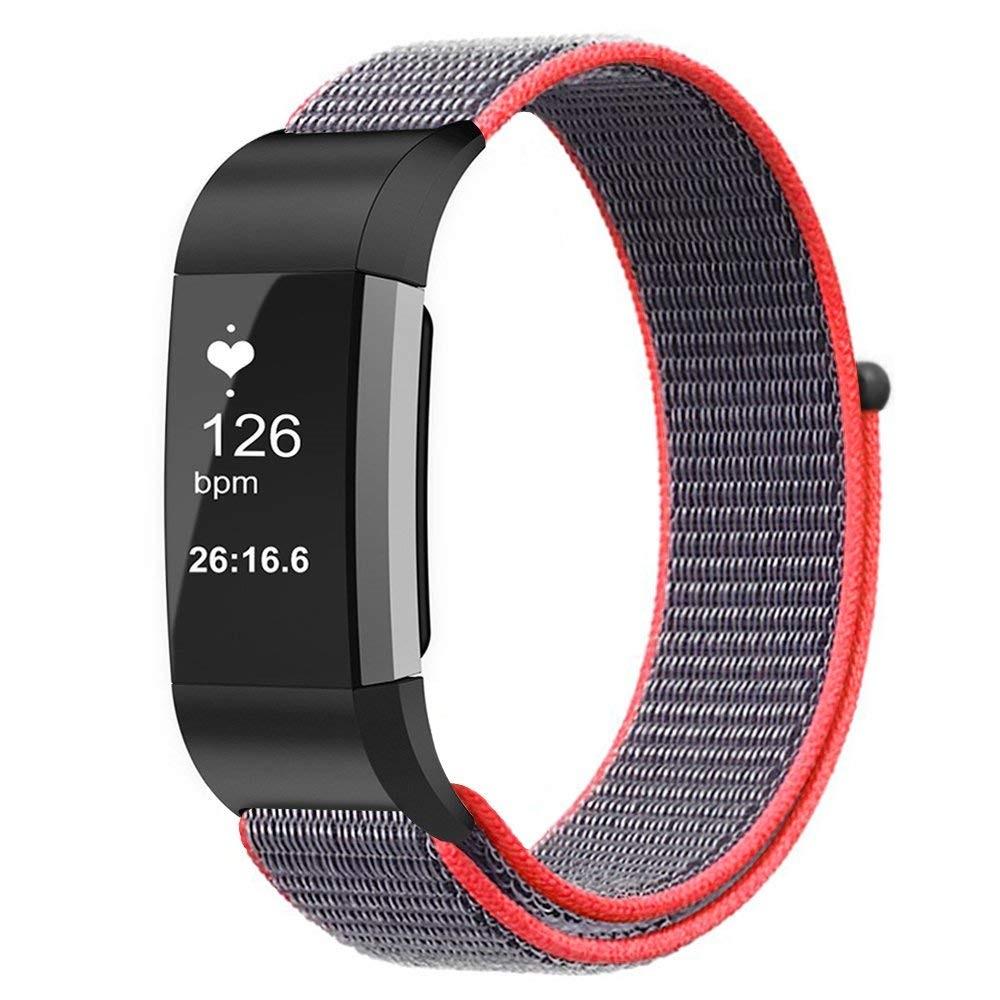 Cinturino in nylon Fitbit Charge 3/4 Rosa