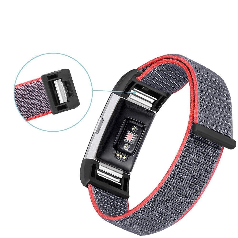 Cinturino in nylon Fitbit Charge 3/4 Rosa