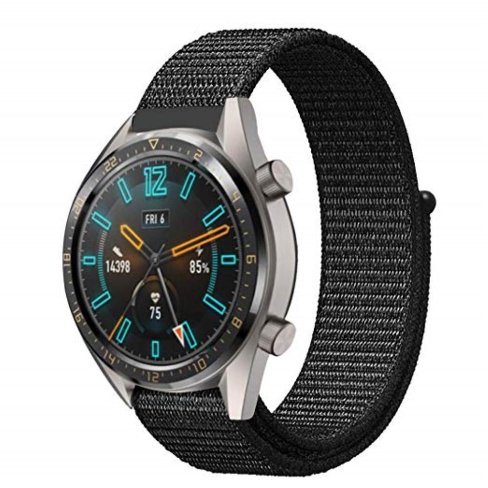 Cinturino in nylon Huawei Watch GT/GT 2 46mm/GT 2 Pro Nero