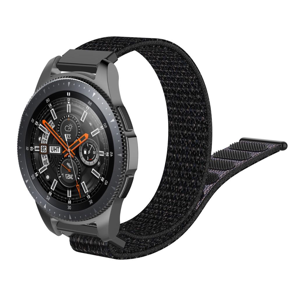 Cinturino in nylon Samsung Galaxy Watch 46mm/45mm Nero