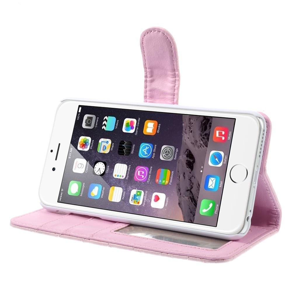 Custodie a portafoglio iPhone 6/6S Rosa trapuntato