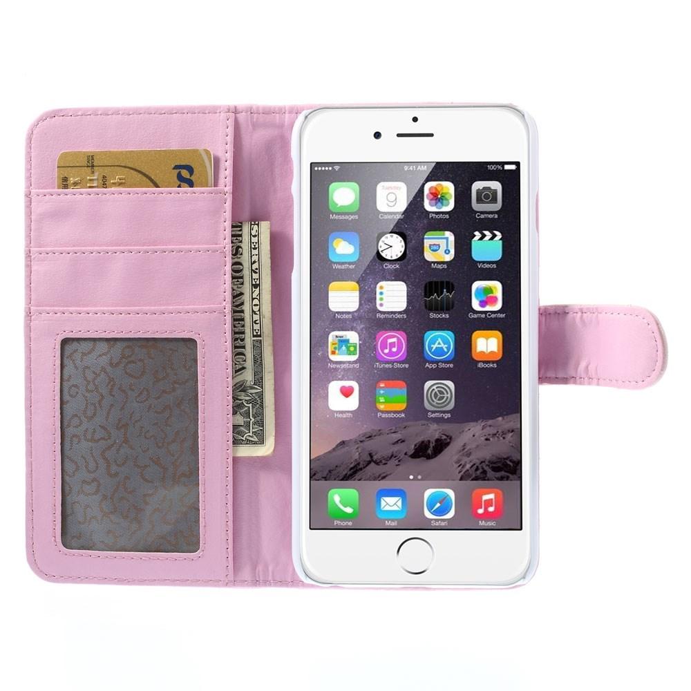 Custodie a portafoglio iPhone 6/6S Rosa trapuntato