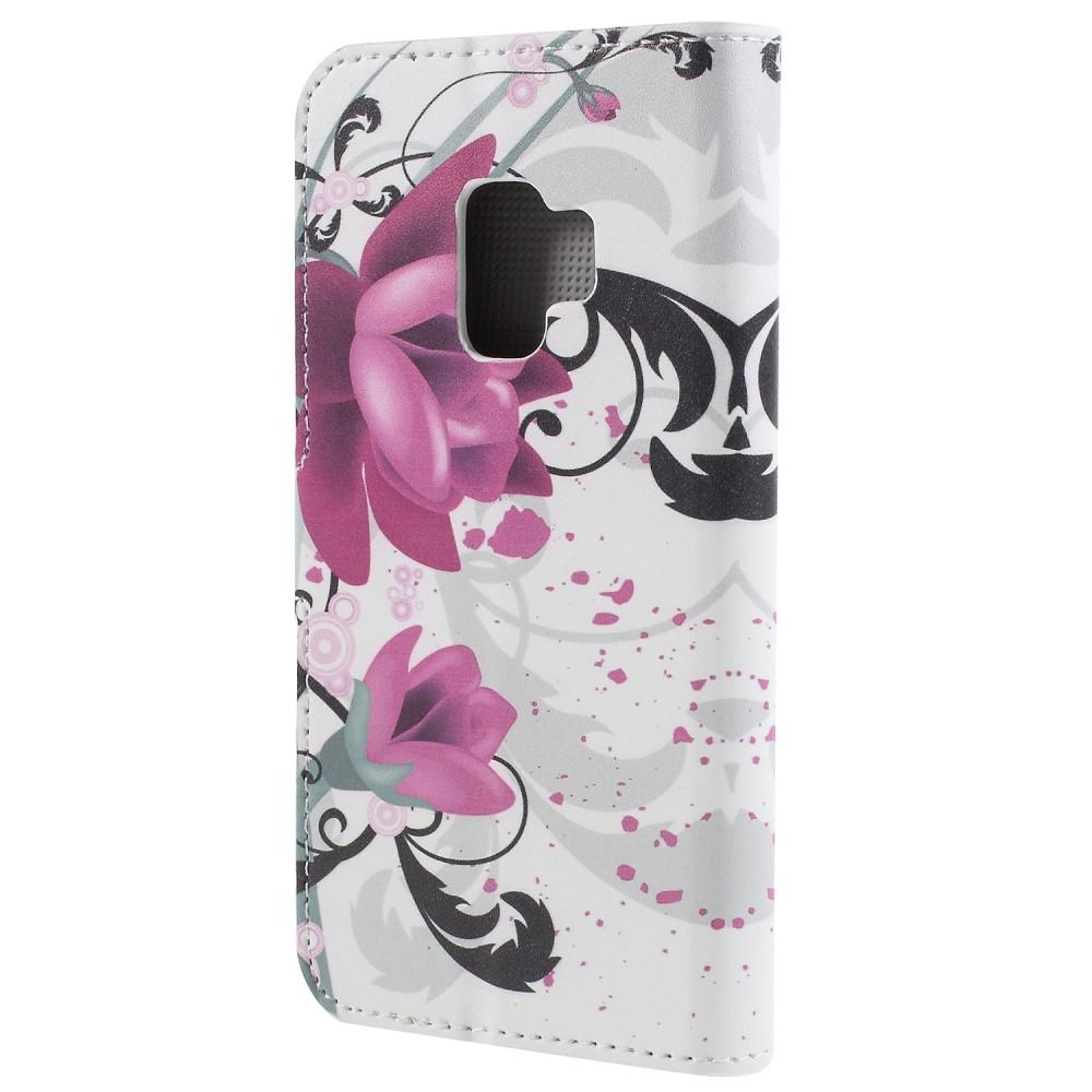 Custodie a portafoglio Samsung Galaxy S9 Flowers