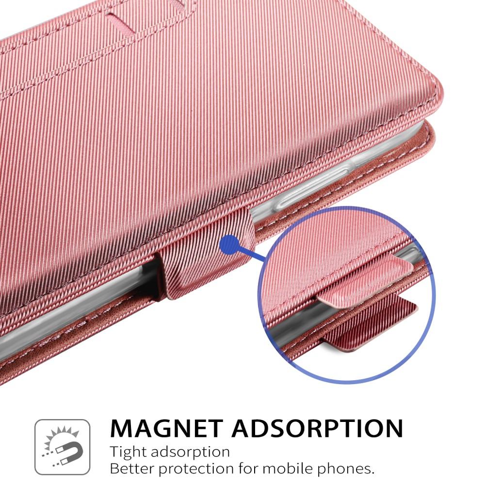 Custodia a portafoglio Specchio iPhone Xs Max rosa dorato