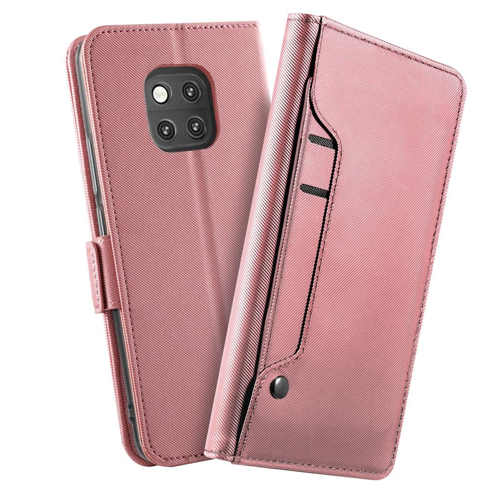 Custodia a portafoglio Specchio Huawei Mate 20 Pro rosa dorato