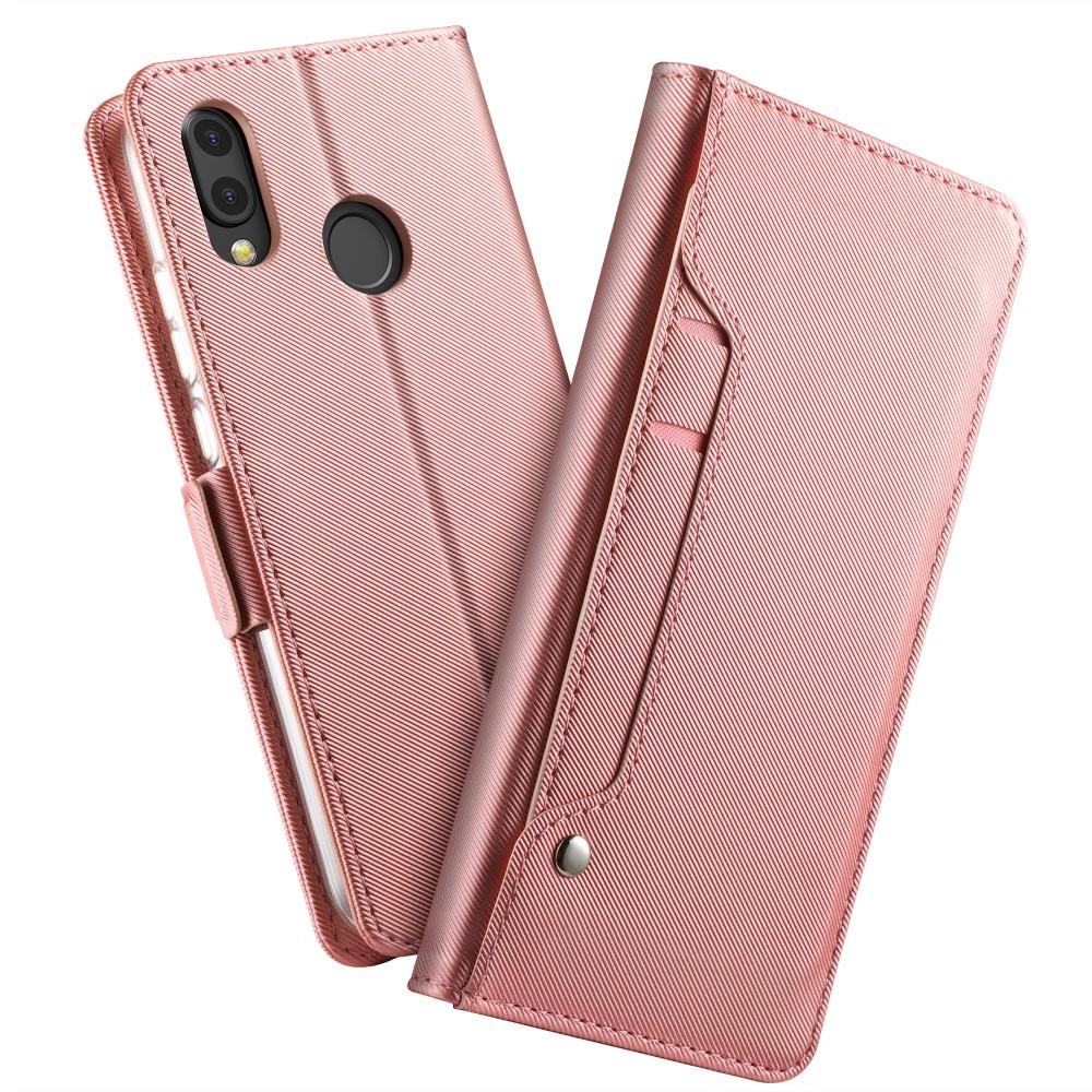 Custodia a portafoglio Specchio Huawei P20 Lite Pink Gold