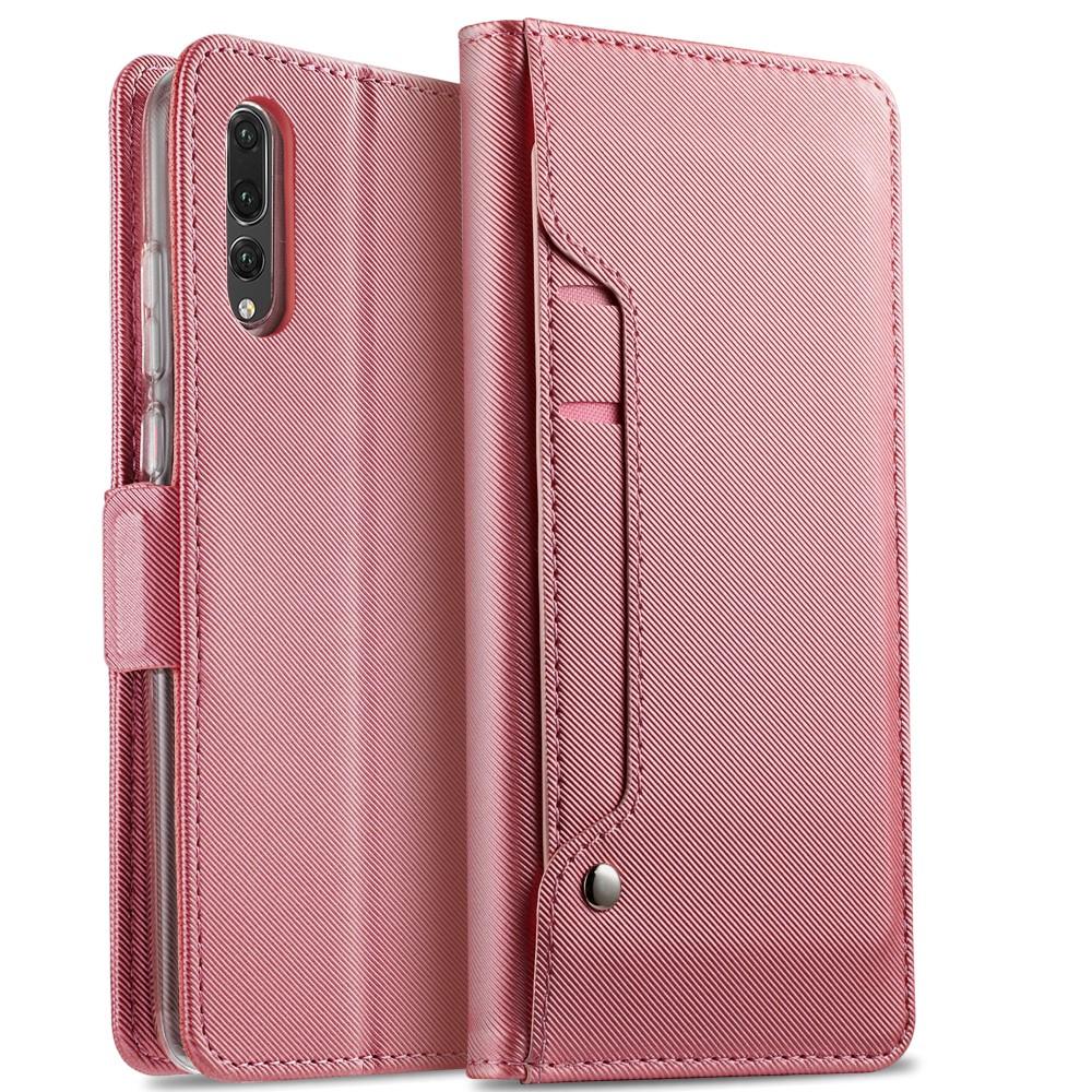 Custodia a portafoglio Specchio Huawei P20 Pro Pink Gold