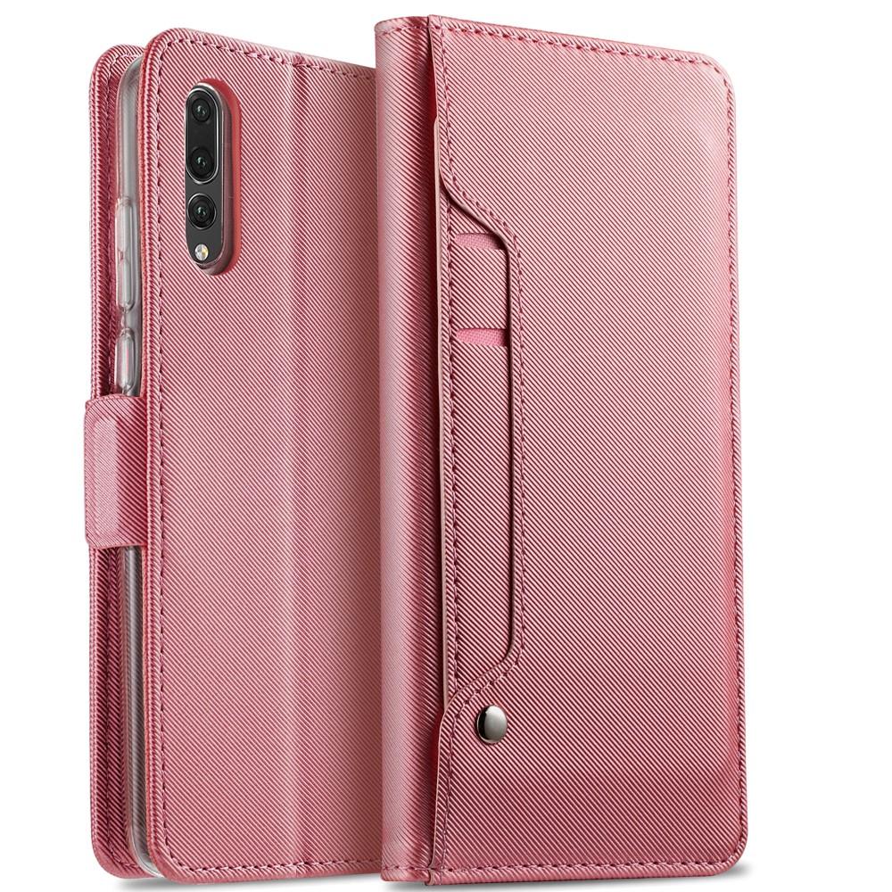 Custodia a portafoglio Specchio Huawei P20 Pro rosa dorato