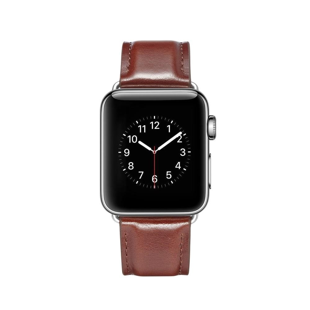 Cinturino in pelle premium Apple Watch 45mm Series 8 Brown