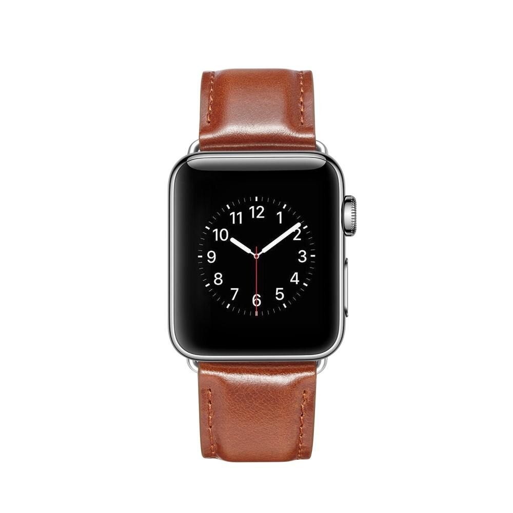 Cinturino in pelle premium Apple Watch 45mm Series 7 Cognac