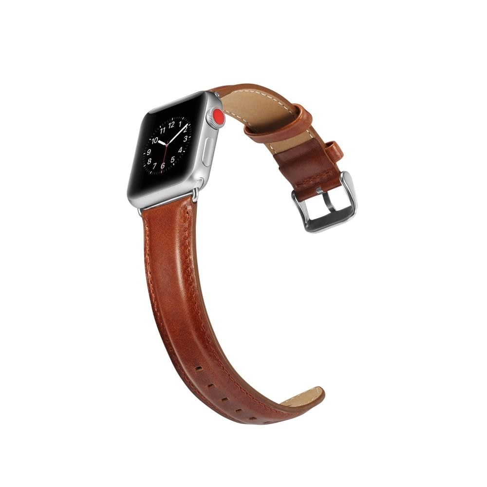 Cinturino in pelle premium Apple Watch 42mm Cognac