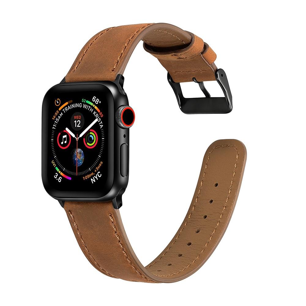 Cinturino retrò Apple Watch 45mm Series 7 cognac