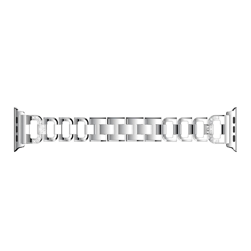 Cinturino Rhinestone bracelet Apple Watch Ultra 49mm d'argento