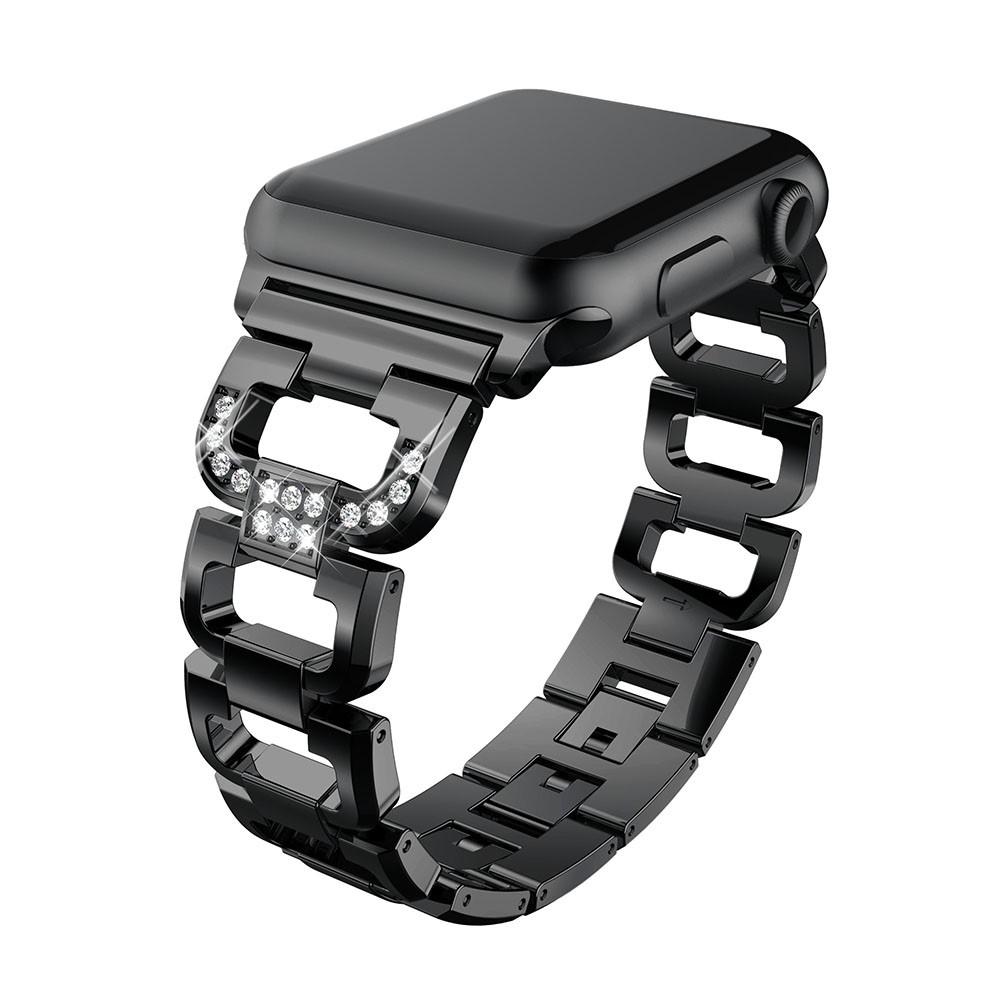 Cinturino Rhinestone bracelet Apple Watch 45mm Series 8 Black