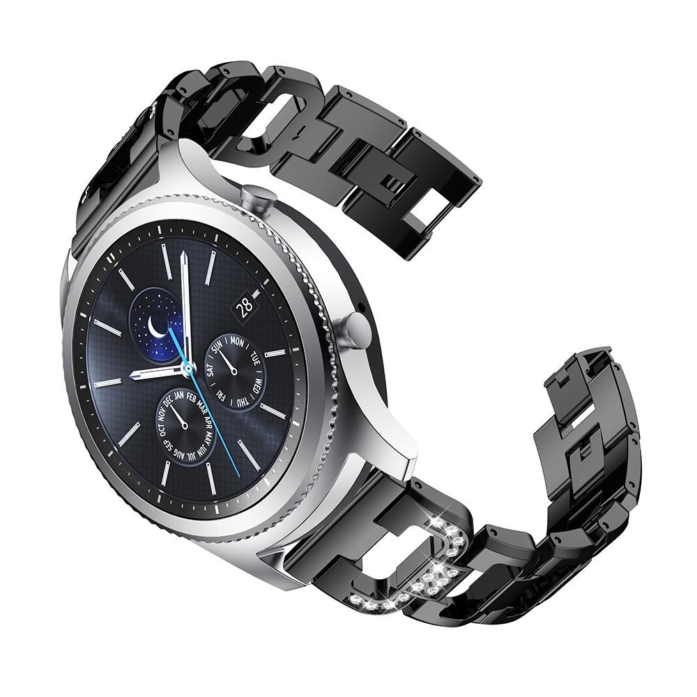 Cinturino Rhinestone bracelet Samsung Galaxy Watch 46mm/Gear S3 Black